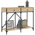 vidaXL Măsuță consolă, stejar sonoma, 100x39x78,5 cm, lemn prelucrat vidaXL Măsuță consolă, stejar sonoma, 100x39x78,5 cm, lemn prelucrat