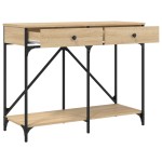 vidaXL Măsuță consolă, stejar sonoma, 100x39x78,5 cm, lemn prelucrat vidaXL Măsuță consolă, stejar sonoma, 100x39x78,5 cm, lemn prelucrat