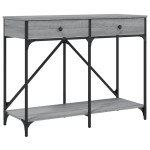 vidaXL Măsuță consolă, gri sonoma, 100x39x78,5 cm, lemn prelucrat vidaXL Măsuță consolă, gri sonoma, 100x39x78,5 cm, lemn prelucrat
