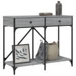 vidaXL Măsuță consolă, gri sonoma, 100x39x78,5 cm, lemn prelucrat vidaXL Măsuță consolă, gri sonoma, 100x39x78,5 cm, lemn prelucrat