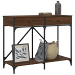 vidaXL Măsuță consolă, stejar maro, 100x39x78,5 cm, lemn prelucrat vidaXL Măsuță consolă, stejar maro, 100x39x78,5 cm, lemn prelucrat