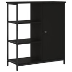 vidaXL Servantă, negru, 70x30x80 cm, lemn prelucrat vidaXL Servantă, negru, 70x30x80 cm, lemn prelucrat