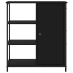 vidaXL Servantă, negru, 70x30x80 cm, lemn prelucrat vidaXL Servantă, negru, 70x30x80 cm, lemn prelucrat