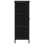 vidaXL Servantă, negru, 70x30x80 cm, lemn prelucrat vidaXL Servantă, negru, 70x30x80 cm, lemn prelucrat