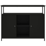 vidaXL Servantă, negru, 100x35x80 cm, lemn prelucrat