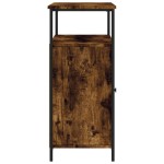 vidaXL Servantă, stejar fumuriu, 100x35x80 cm, lemn prelucrat
