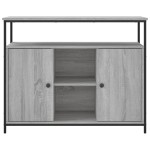 vidaXL Servantă, gri sonoma, 100x35x80 cm, lemn compozit
