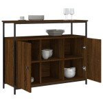 vidaXL Servantă, stejar maro, 100x35x80 cm, lemn compozit vidaXL Servantă, stejar maro, 100x35x80 cm, lemn compozit