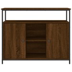 vidaXL Servantă, stejar maro, 100x35x80 cm, lemn compozit vidaXL Servantă, stejar maro, 100x35x80 cm, lemn compozit