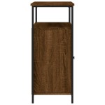 vidaXL Servantă, stejar maro, 100x35x80 cm, lemn compozit vidaXL Servantă, stejar maro, 100x35x80 cm, lemn compozit