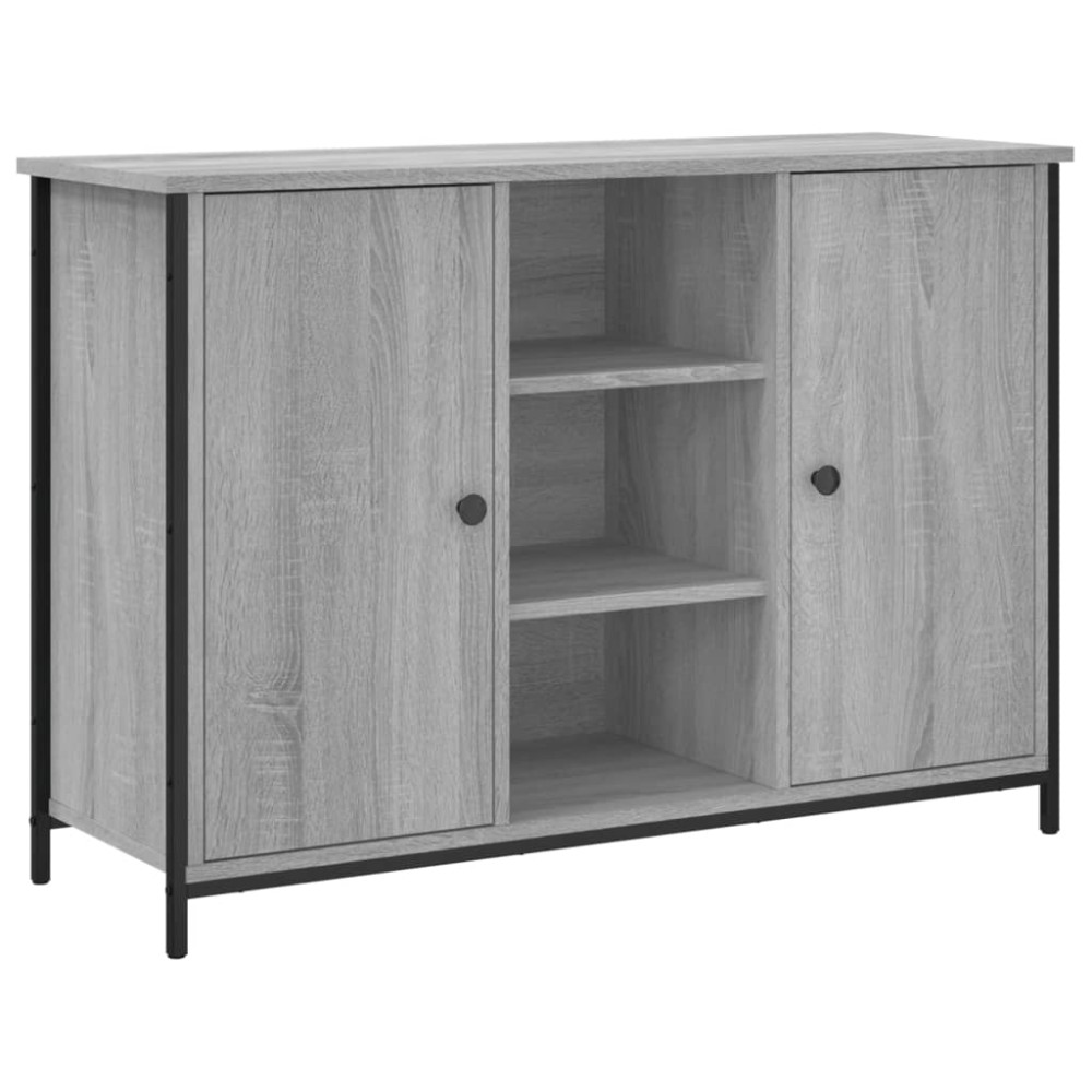 vidaXL Servantă, gri sonoma, 100x35x70 cm, lemn compozit