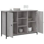 vidaXL Servantă, gri sonoma, 100x35x70 cm, lemn compozit vidaXL Servantă, gri sonoma, 100x35x70 cm, lemn compozit