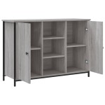 vidaXL Servantă, gri sonoma, 100x35x70 cm, lemn compozit vidaXL Servantă, gri sonoma, 100x35x70 cm, lemn compozit