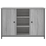 vidaXL Servantă, gri sonoma, 100x35x70 cm, lemn compozit vidaXL Servantă, gri sonoma, 100x35x70 cm, lemn compozit
