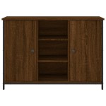 vidaXL Servantă, stejar maro, 100x35x70 cm, lemn prelucrat