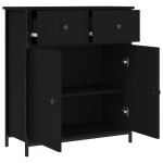 vidaXL Servantă, negru, 70x30x80 cm, lemn prelucrat