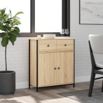 vidaXL Servantă, stejar sonoma, 70x30x80 cm, lemn prelucrat vidaXL Servantă, stejar sonoma, 70x30x80 cm, lemn prelucrat