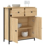 vidaXL Servantă, stejar sonoma, 70x30x80 cm, lemn prelucrat vidaXL Servantă, stejar sonoma, 70x30x80 cm, lemn prelucrat
