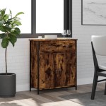 vidaXL Servantă, stejar fumuriu, 70x30x80 cm, lemn prelucrat vidaXL Servantă, stejar fumuriu, 70x30x80 cm, lemn prelucrat