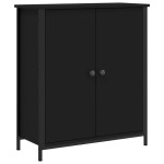 vidaXL Servantă, negru, 70x30x80 cm, lemn prelucrat