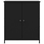 vidaXL Servantă, negru, 70x30x80 cm, lemn prelucrat