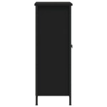 vidaXL Servantă, negru, 70x30x80 cm, lemn prelucrat