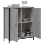vidaXL Servantă, gri sonoma, 70x30x80 cm, lemn prelucrat vidaXL Servantă, gri sonoma, 70x30x80 cm, lemn prelucrat