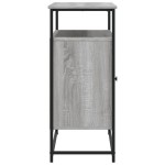 vidaXL Servantă, gri sonoma, 100x35x80 cm, lemn compozit