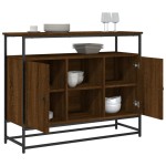 vidaXL Servantă, stejar maro, 100x35x80 cm, lemn compozit vidaXL Servantă, stejar maro, 100x35x80 cm, lemn compozit