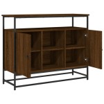 vidaXL Servantă, stejar maro, 100x35x80 cm, lemn compozit vidaXL Servantă, stejar maro, 100x35x80 cm, lemn compozit