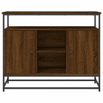 vidaXL Servantă, stejar maro, 100x35x80 cm, lemn compozit vidaXL Servantă, stejar maro, 100x35x80 cm, lemn compozit