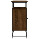 vidaXL Servantă, stejar maro, 100x35x80 cm, lemn compozit vidaXL Servantă, stejar maro, 100x35x80 cm, lemn compozit