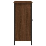 vidaXL Servantă, stejar maro, 100x33x75 cm, lemn prelucrat