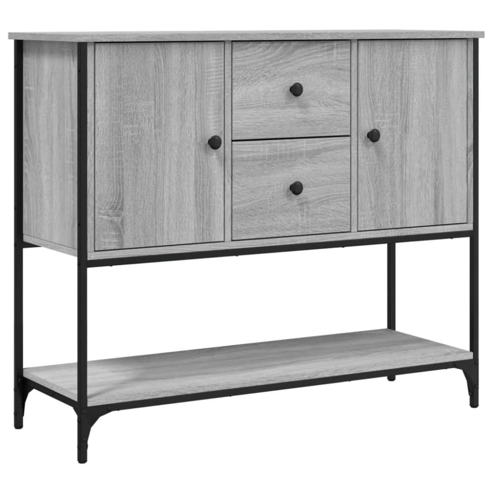 vidaXL Servantă, gri sonoma, 100x36x85 cm, lemn compozit