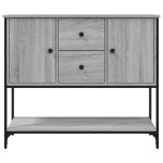 vidaXL Servantă, gri sonoma, 100x36x85 cm, lemn compozit