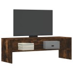 vidaXL Dulap TV, stejar fumuriu, 120x40x40 cm, lemn prelucrat