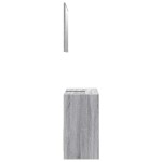 vidaXL Set mobilier de baie, 2 piese, gri sonoma, lemn prelucrat vidaXL Set mobilier de baie, 2 piese, gri sonoma, lemn prelucrat