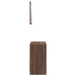vidaXL Set mobilier de baie, 2 piese, stejar maro, lemn prelucrat vidaXL Set mobilier de baie, 2 piese, stejar maro, lemn prelucrat