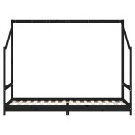 vidaXL Cadru pat pentru copii, negru, 90x200 cm, lemn masiv de pin vidaXL Cadru pat pentru copii, negru, 90x200 cm, lemn masiv de pin