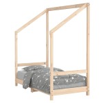 vidaXL Cadru de pat pentru copii, 70x140 cm, lemn masiv de pin vidaXL Cadru de pat pentru copii, 70x140 cm, lemn masiv de pin