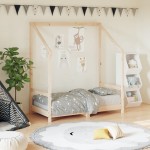 vidaXL Cadru de pat pentru copii, 70x140 cm, lemn masiv de pin vidaXL Cadru de pat pentru copii, 70x140 cm, lemn masiv de pin