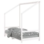 vidaXL Cadru de pat pentru copii, 80x160 cm, lemn masiv de pin