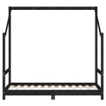 vidaXL Cadru de pat pentru copii, negru, 80x160 cm, lemn masiv de pin vidaXL Cadru de pat pentru copii, negru, 80x160 cm, lemn masiv de pin