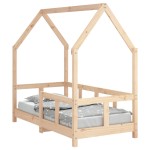 vidaXL Cadru de pat pentru copii, 70x140 cm, lemn masiv de pin vidaXL Cadru de pat pentru copii, 70x140 cm, lemn masiv de pin