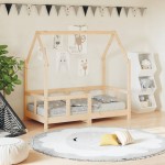 vidaXL Cadru de pat pentru copii, 70x140 cm, lemn masiv de pin vidaXL Cadru de pat pentru copii, 70x140 cm, lemn masiv de pin