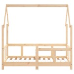vidaXL Cadru de pat pentru copii, 70x140 cm, lemn masiv de pin vidaXL Cadru de pat pentru copii, 70x140 cm, lemn masiv de pin