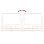 vidaXL Cadru de pat pentru copii, alb, 70x140 cm, lemn masiv de pin vidaXL Cadru de pat pentru copii, alb, 70x140 cm, lemn masiv de pin