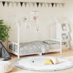vidaXL Cadru de pat pentru copii, 80x160 cm, lemn masiv de pin vidaXL Cadru de pat pentru copii, 80x160 cm, lemn masiv de pin