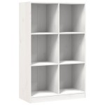 vidaXL Bibliotecă, alb, 70x33x110 cm, lemn masiv de pin vidaXL Bibliotecă, alb, 70x33x110 cm, lemn masiv de pin