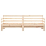vidaXL Pat de zi cu extensie, 90x200 cm, lemn masiv de pin